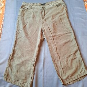 New Leaf Baggy Capri Women's 2X Green Lightweight Minimalist Hiking Pants‎